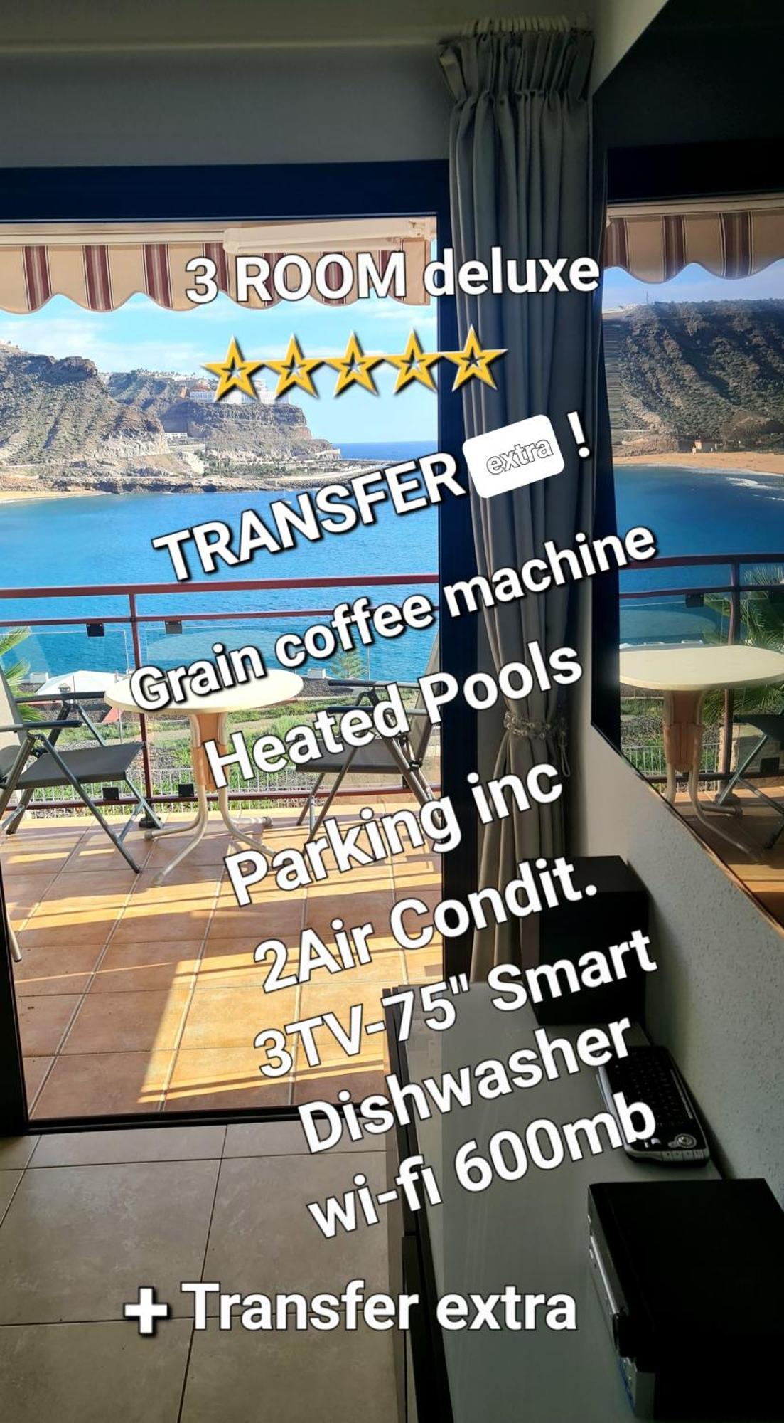 Deluxe 3 Rooms74M2,2Air Condit 2Tv Seaview On Amadores,2 Heatpools, Parking, 600 Mb,Dishwasher,2Lift,,3 Beaches Playa Del Cura  Exterior photo